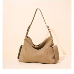 Stylish and versatile suede shoulder bag