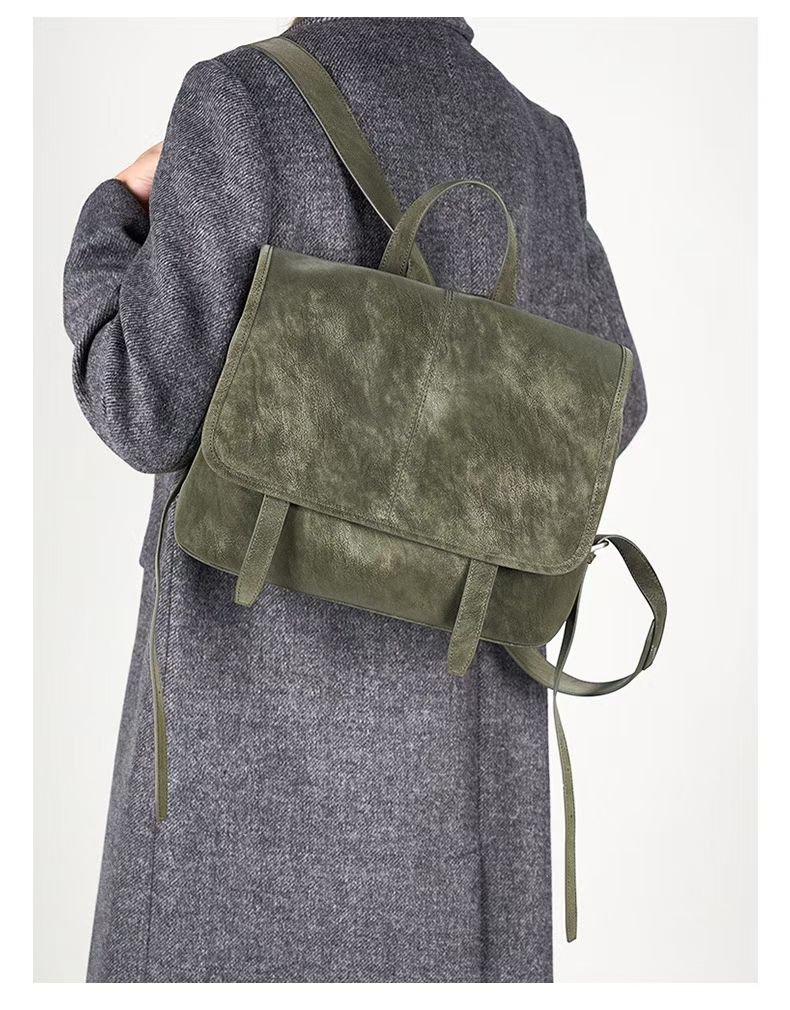 Suede Fashion Multifunctional Backpack - Image 5