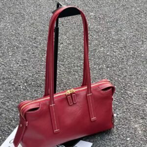 Retro commuter leather bag