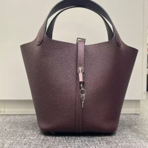 First-layer lychee multi-functional shoulder bag