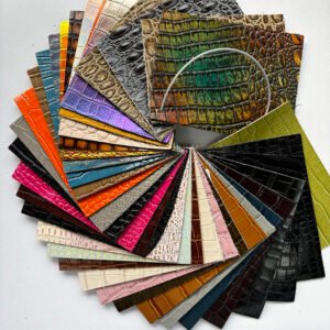 leather Crocodile-embossed cowhide leather for shoes factory