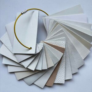 Leather Various textured white athletic sneakers in cowhide leather