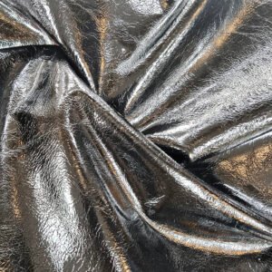 Retro two-tone classic patterned leather with small crocodile prints