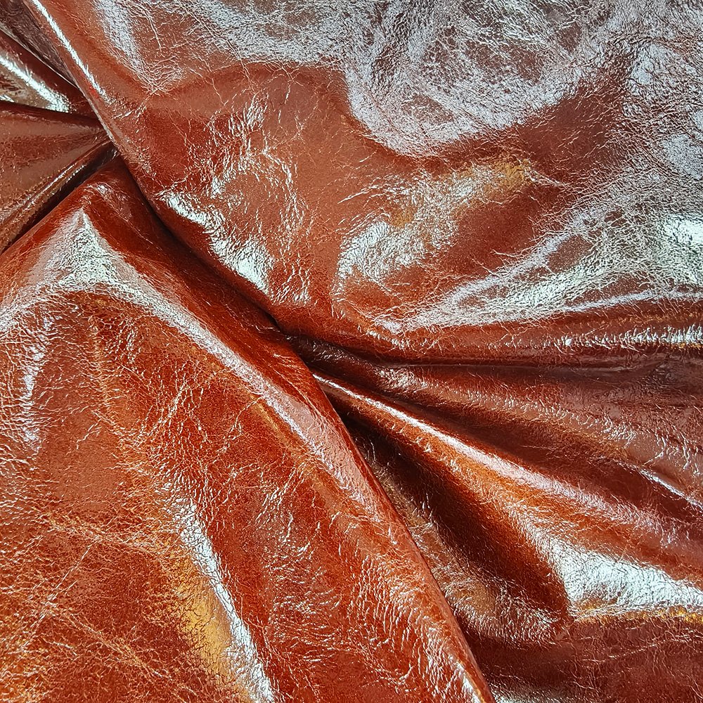 Retro two-tone classic patterned leather with small crocodile prints - Image 3