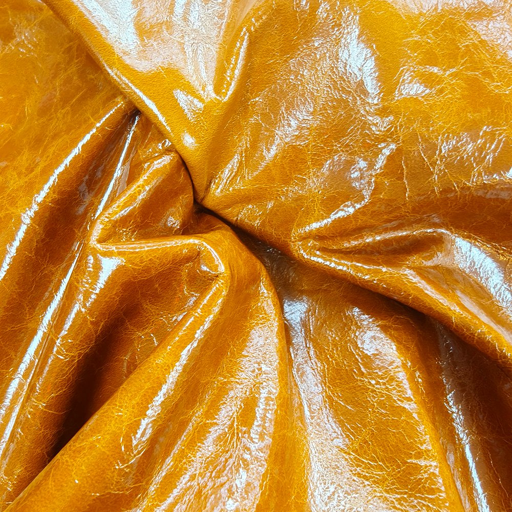 Retro two-tone classic patterned leather with small crocodile prints - Image 2