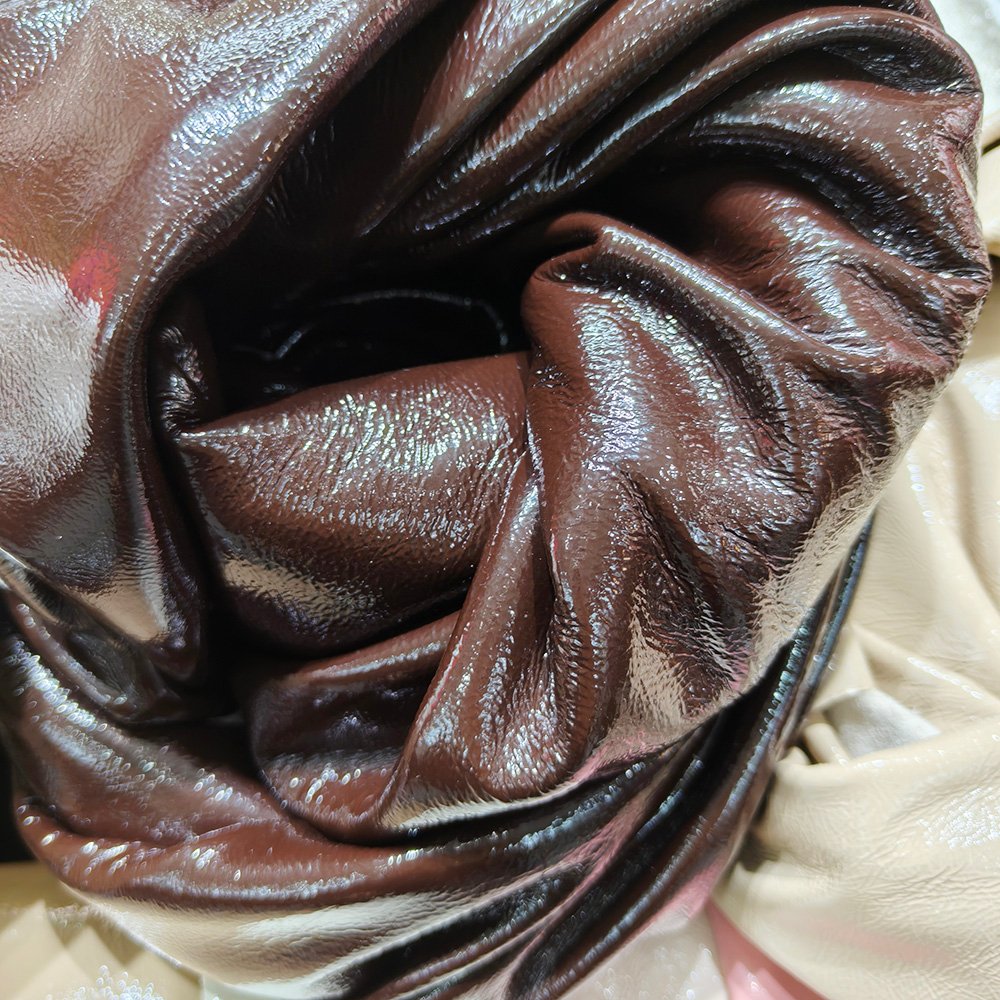 Factory direct leather Glossy wrinkled cowhide for shoes - Image 2
