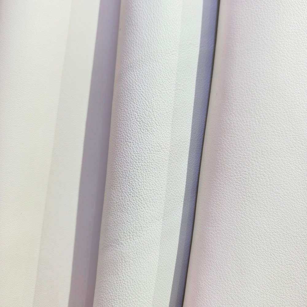 Leather Various textured white athletic sneakers in cowhide leather - Image 5