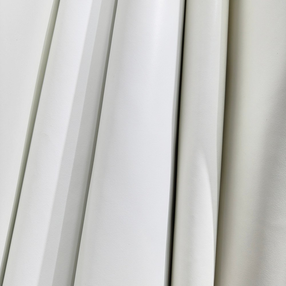 Leather Various textured white athletic sneakers in cowhide leather - Image 4