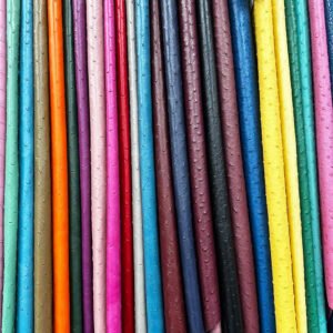 embossed ostrich pattern on cowhide Wholesale